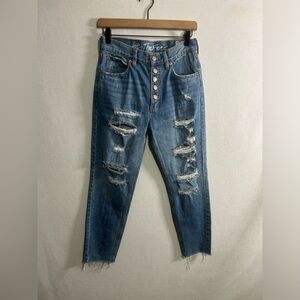 We the free high rise regular distressed jeans